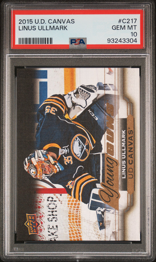 2015 Upper Deck Canvas #C217 Linus Ullmark PSA 10