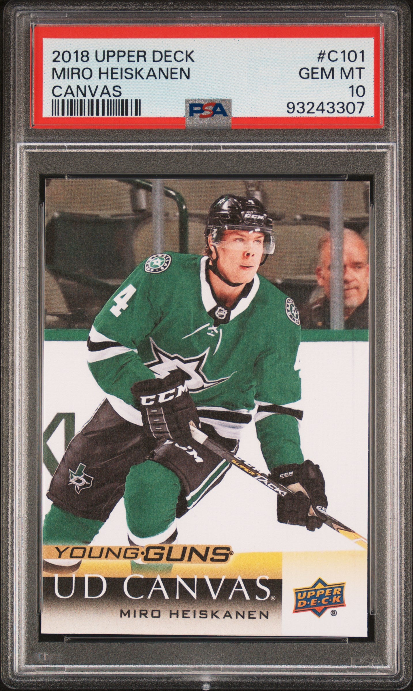 2018 Upper Deck Canvas #C101 Miro Heiskanen PSA 10