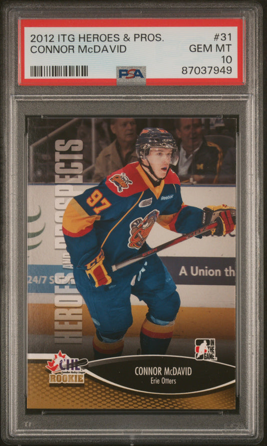 2012 Itg Heroes And Prospects #31 Connor Mcdavid PSA 10