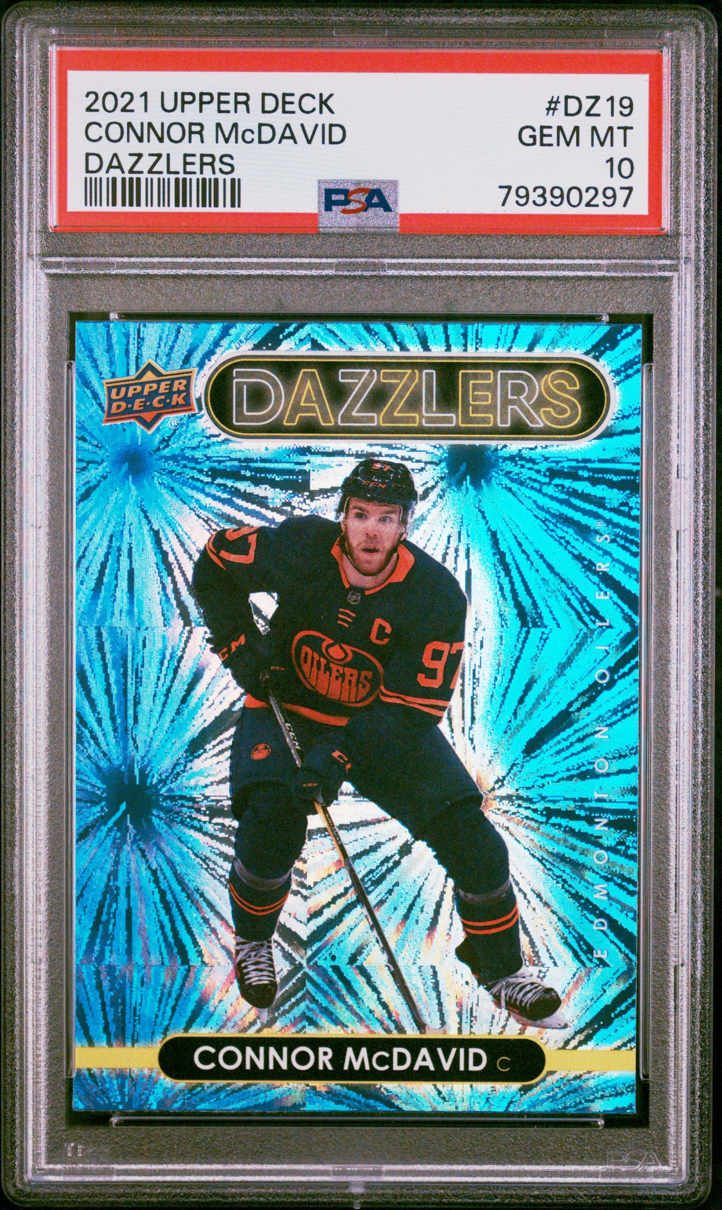 2021-2022 Upper Deck Dazzlers #DZ19 Connor Mcdavid Dazzlers PSA 10