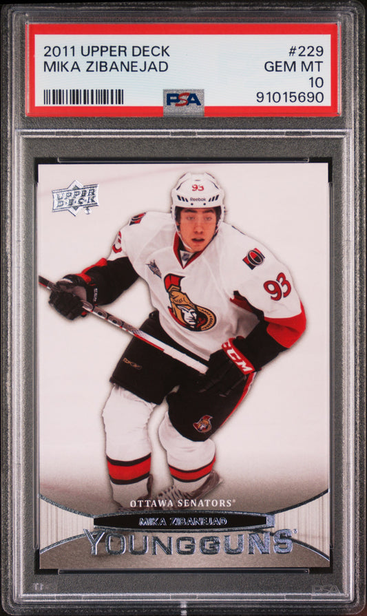 2011 Upper Deck #229 Mika Zibanejad PSA 10