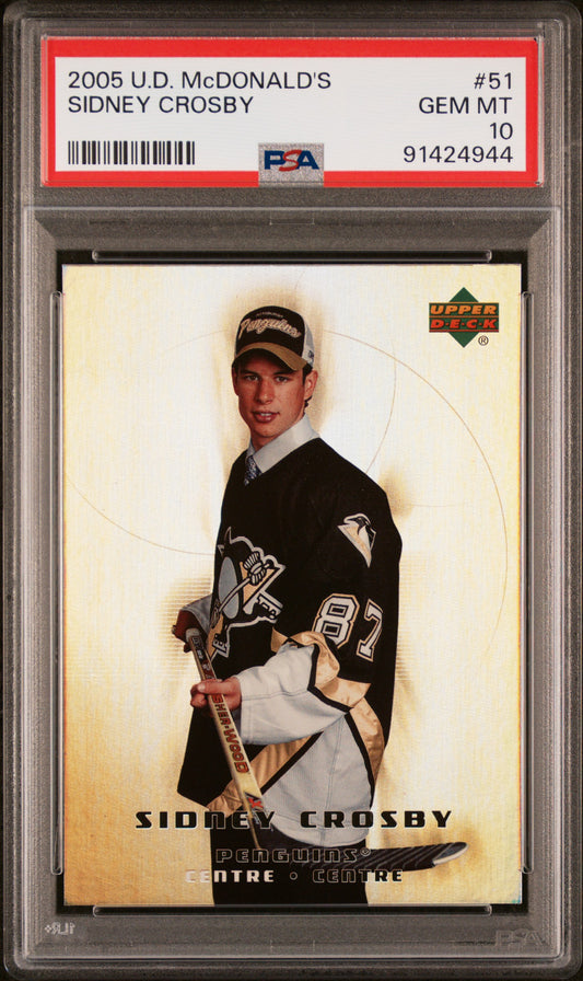 2005 Upper Deck Mcdonald'S #51 Sidney Crosby PSA 10