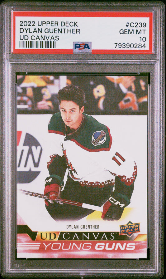 2022 Upper Deck Ud Canvas #C239 Dylan Guenther Ud Canvas PSA 10