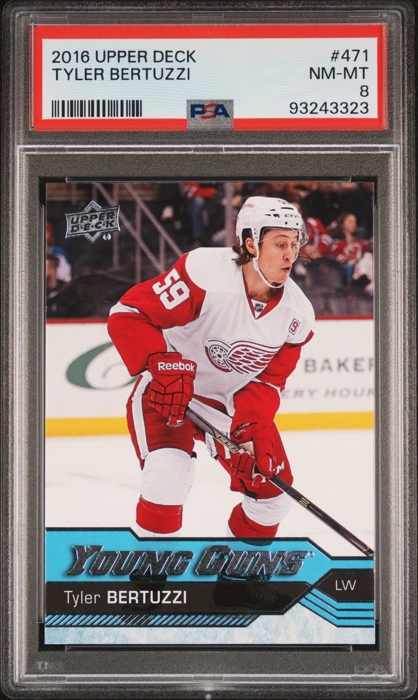 2016 Upper Deck #471 Tyler Bertuzzi PSA 8