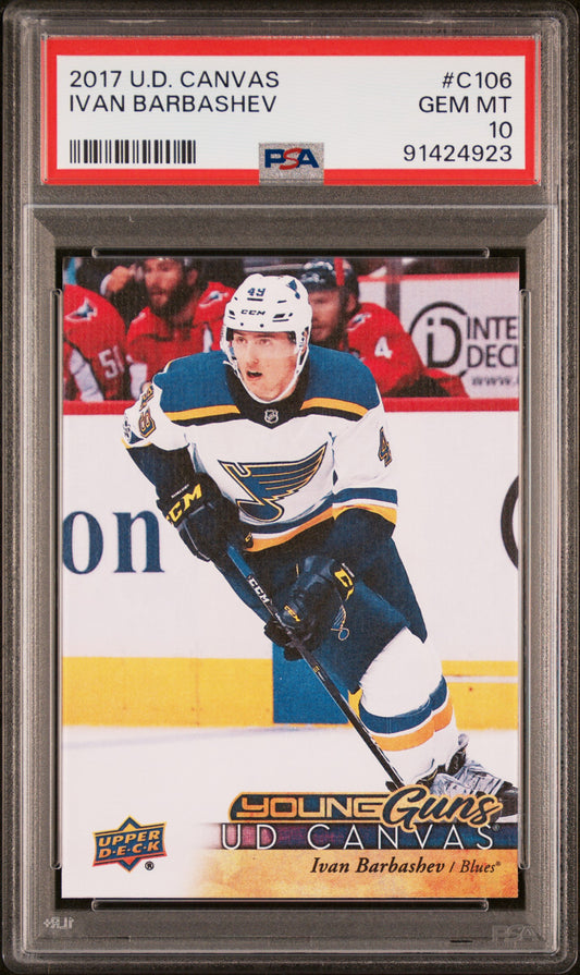 2017 Upper Deck Canvas #C106 Ivan Barbashev PSA 10