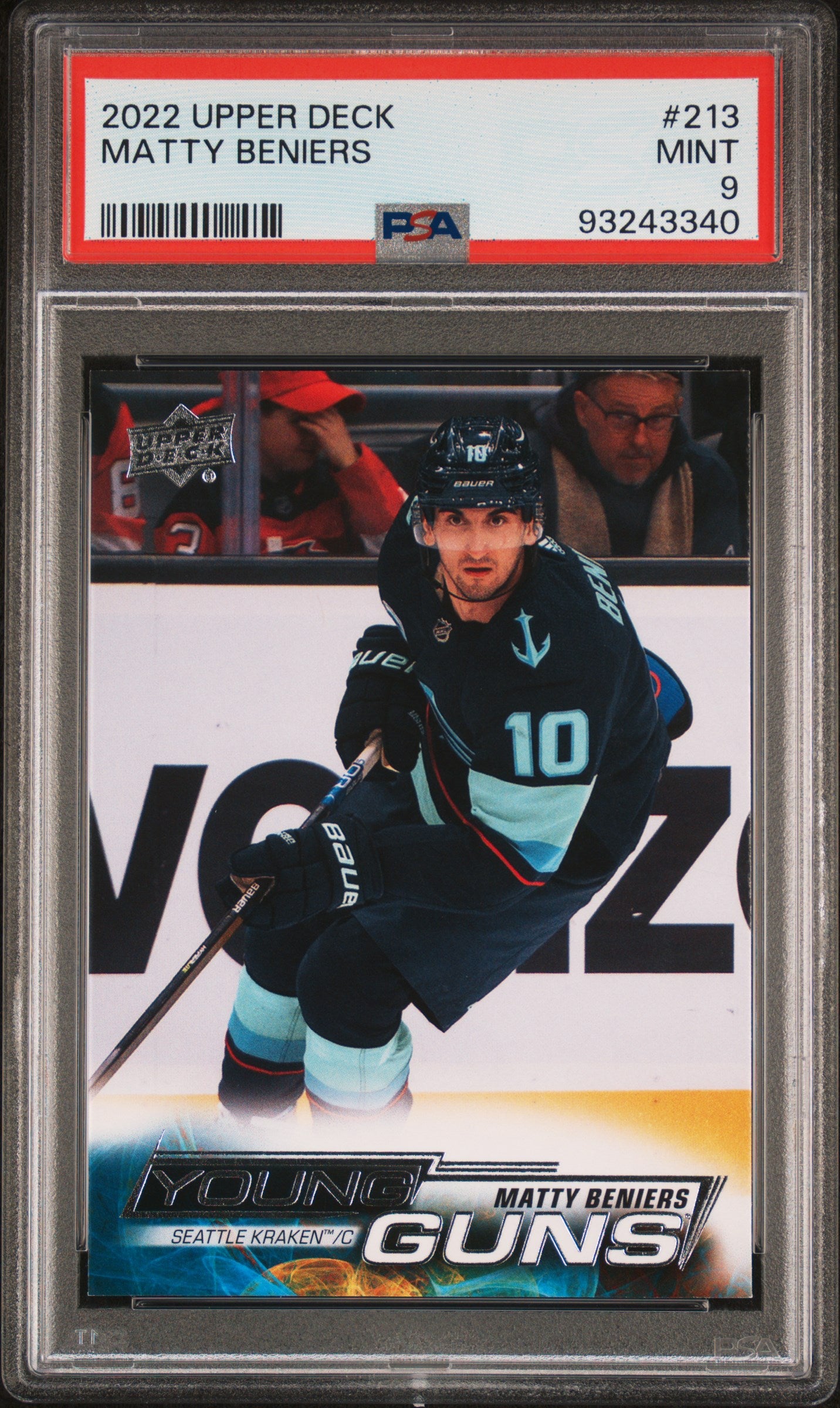 2022 Upper Deck #213 Matty Beniers PSA 9