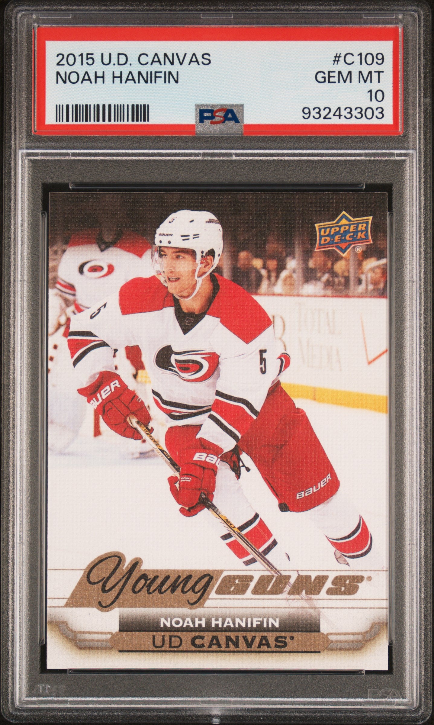 2015 Upper Deck Canvas #C109 Noah Hanifin PSA 10