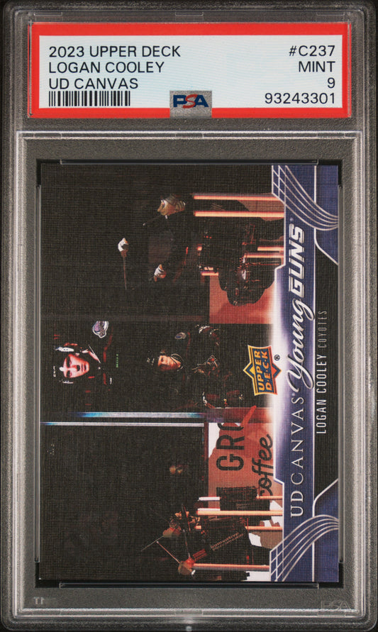 2023 Upper Deck Ud Canvas #C237 Logan Cooley PSA 9