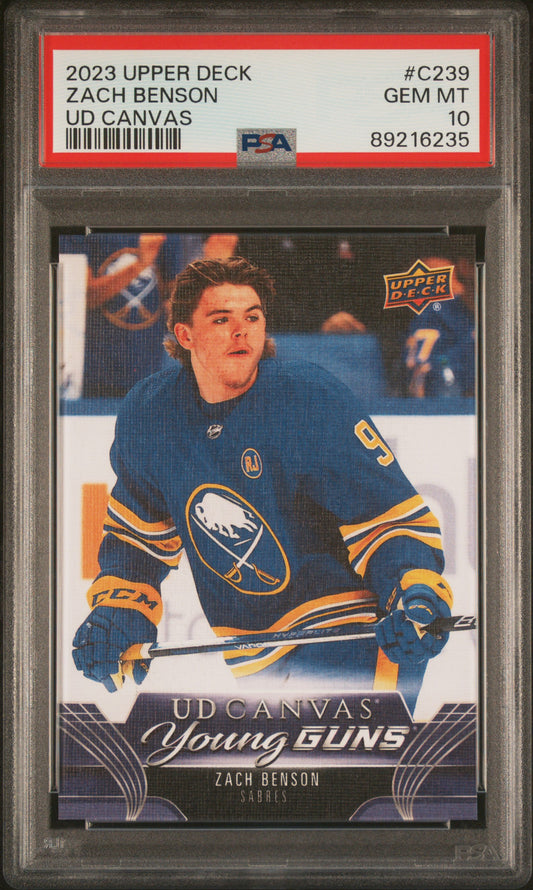 2023 Upper Deck Ud Canvas #C239 Zach Benson PSA 10