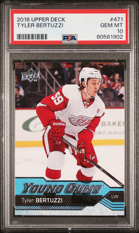 2016 Upper Deck #471 Tyler Bertuzzi PSA 10