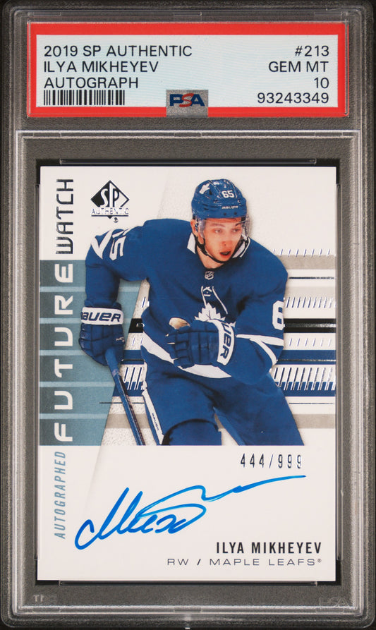 2019 Sp Authentic #213 Ilya Mikheyev Autograph PSA 10