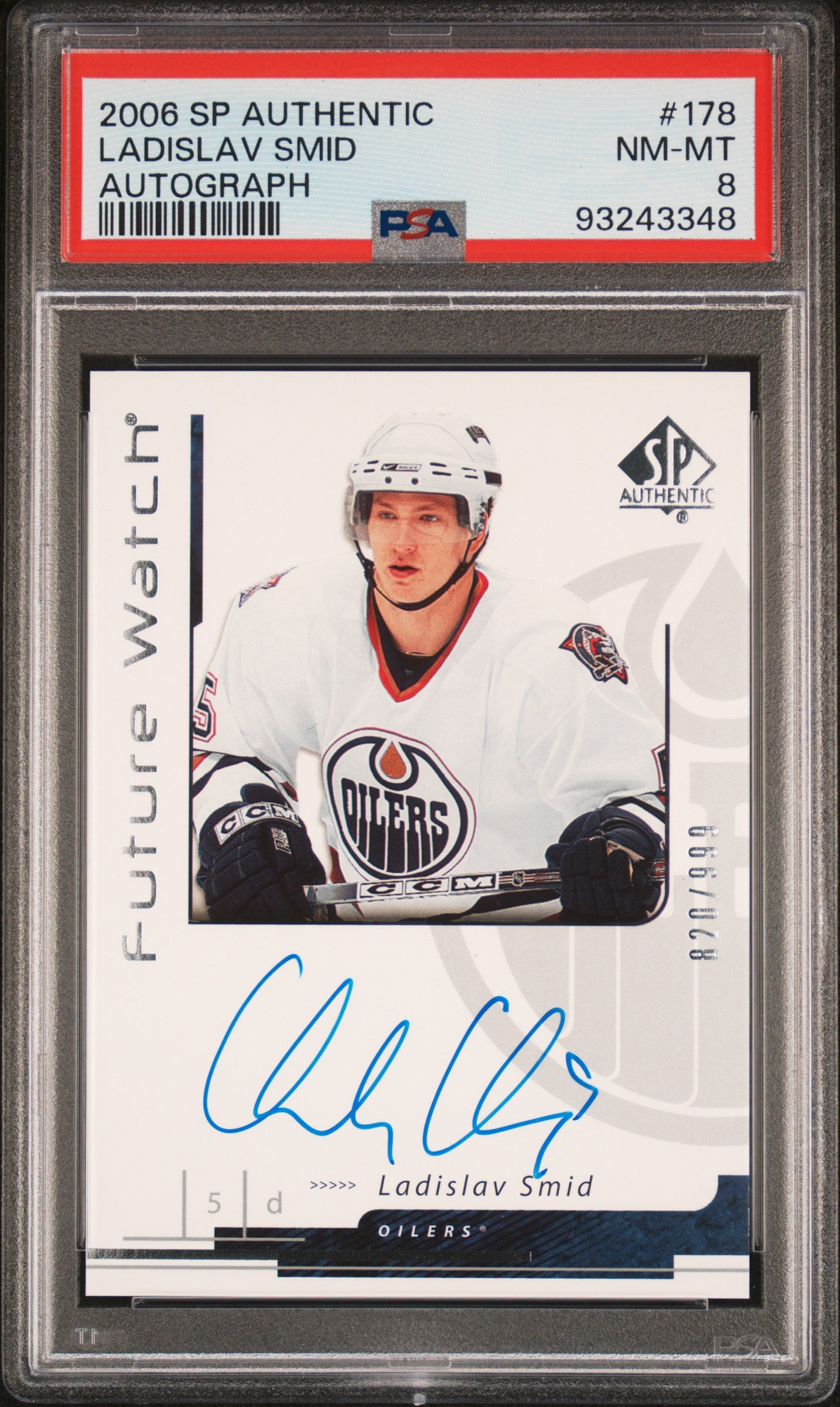 2006 Sp Authentic #178 Ladislav Smid Autograph PSA 8