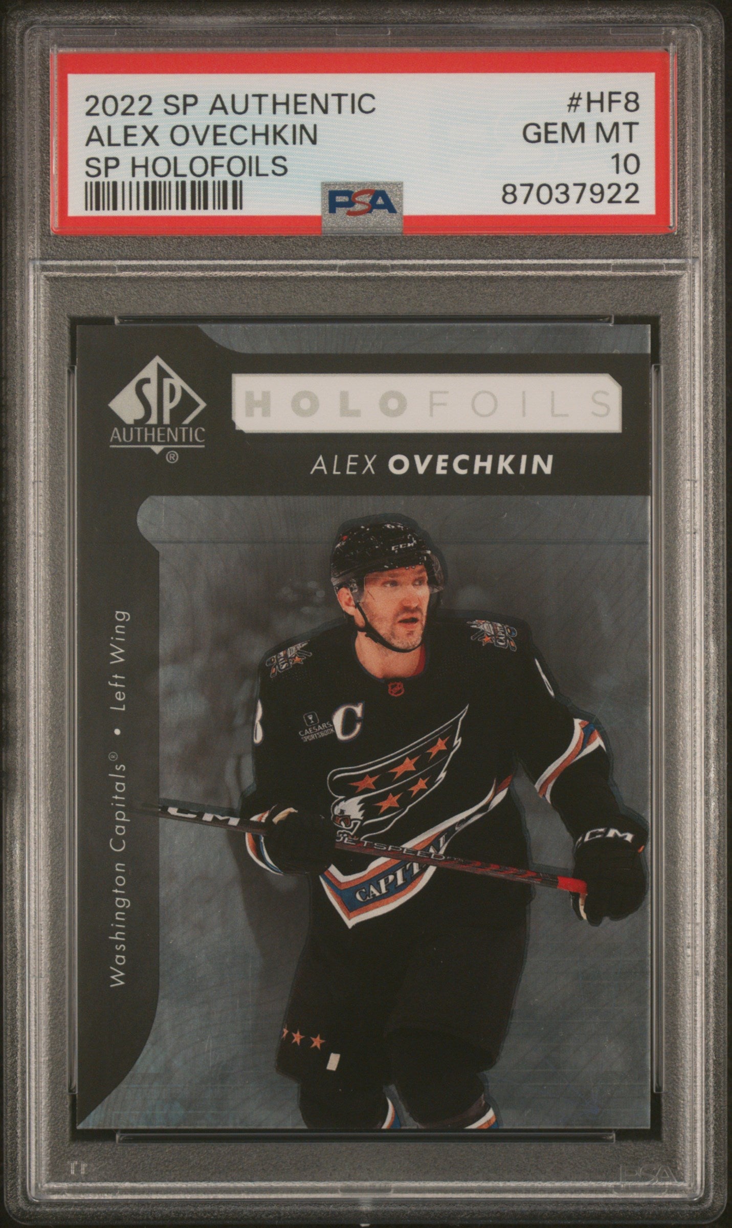 2022 Sp Authentic Sp Holofoils #HF8 Alex Ovechkin PSA 10