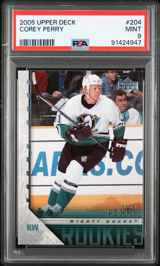 2005 Upper Deck #204 Corey Perry PSA 9