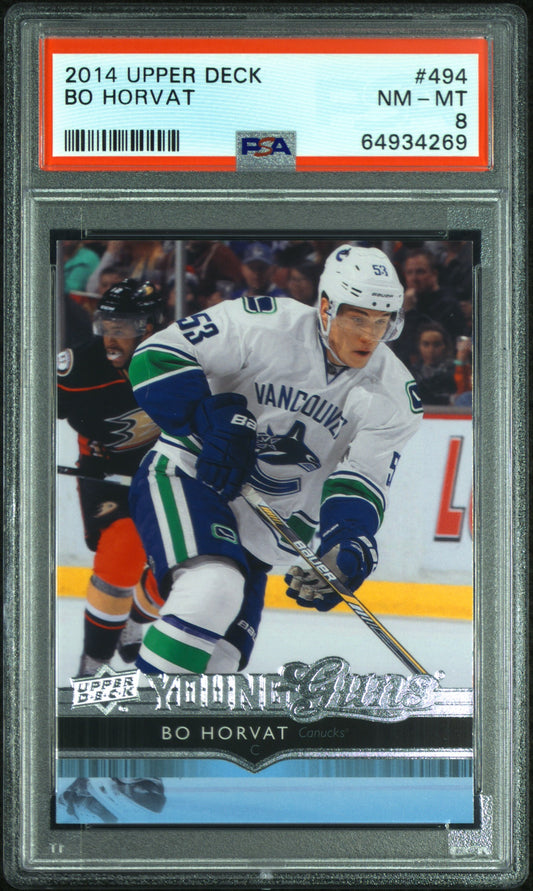 2014 Upper Deck #494 Bo Horvat PSA 8