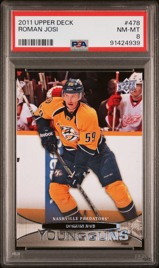 2011 Upper Deck #478 Roman Josi PSA 8