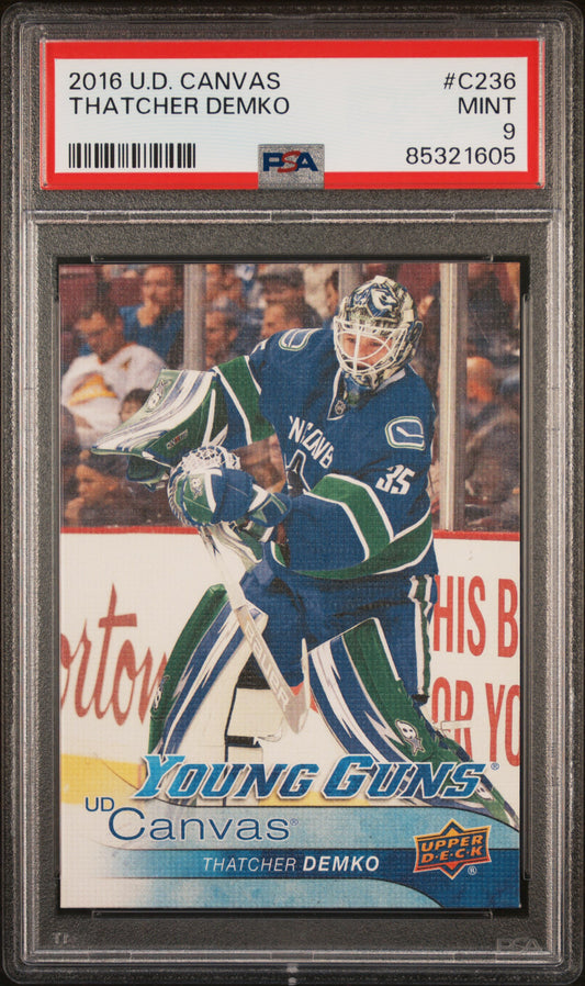 2016 Upper Deck Canvas #C236 Thatcher Demko PSA 9