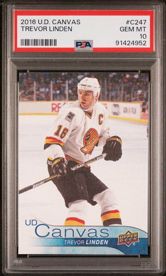 2016 Upper Deck Canvas #C247 Trevor Linden PSA 10