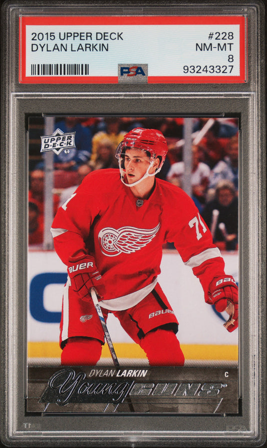 2015 Upper Deck #228 Dylan Larkin PSA 8