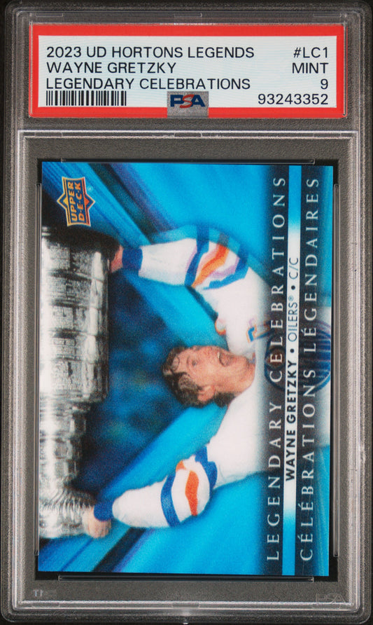 2023 Upper Deck Tim Hortons Legends Legendary Celebrations #LC1 Wayne Gretzky Legendary Celebrations PSA 9