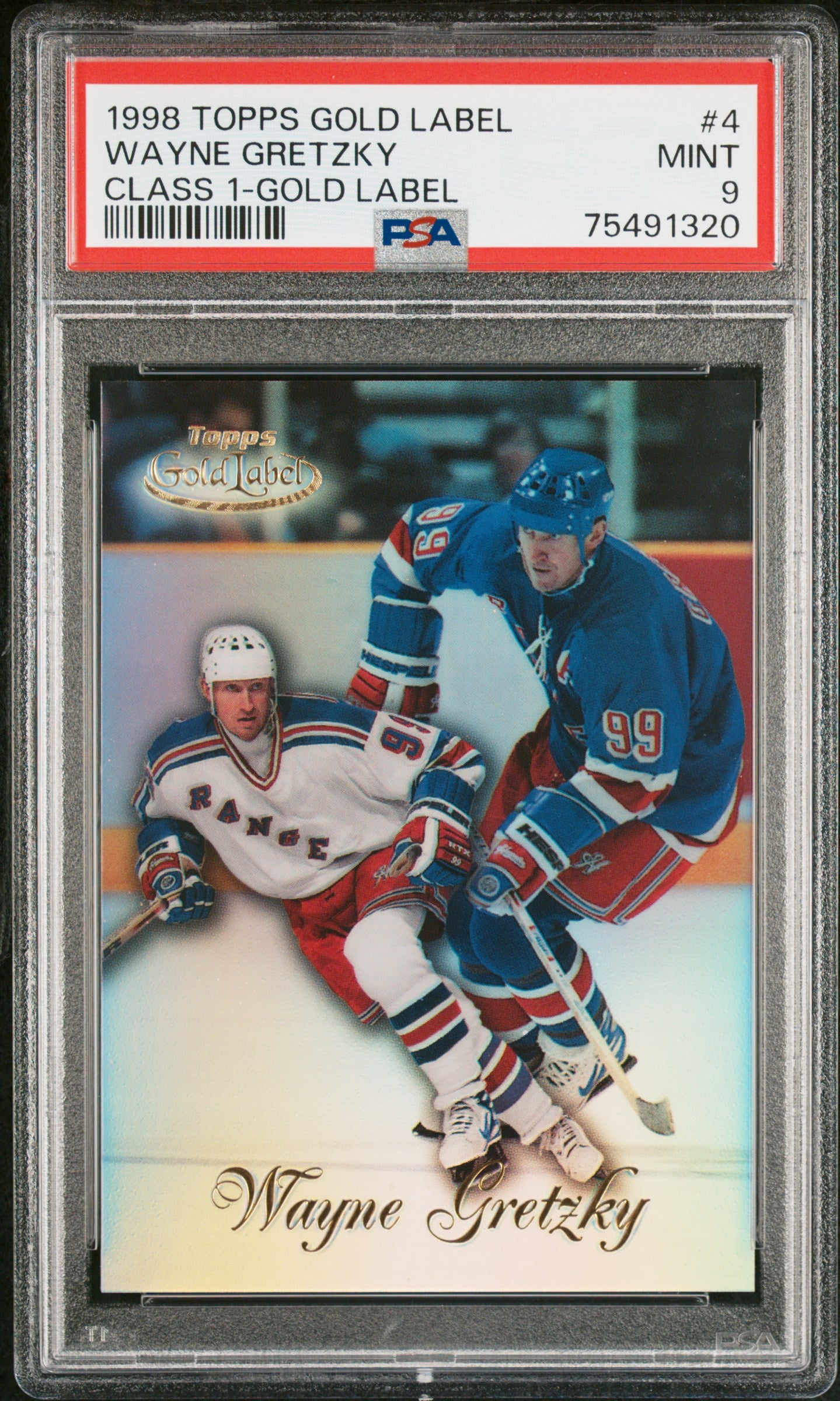 1998 Topps Gold Label Class 1 #4 Wayne Gretzky Class 1-Gold Label PSA 9