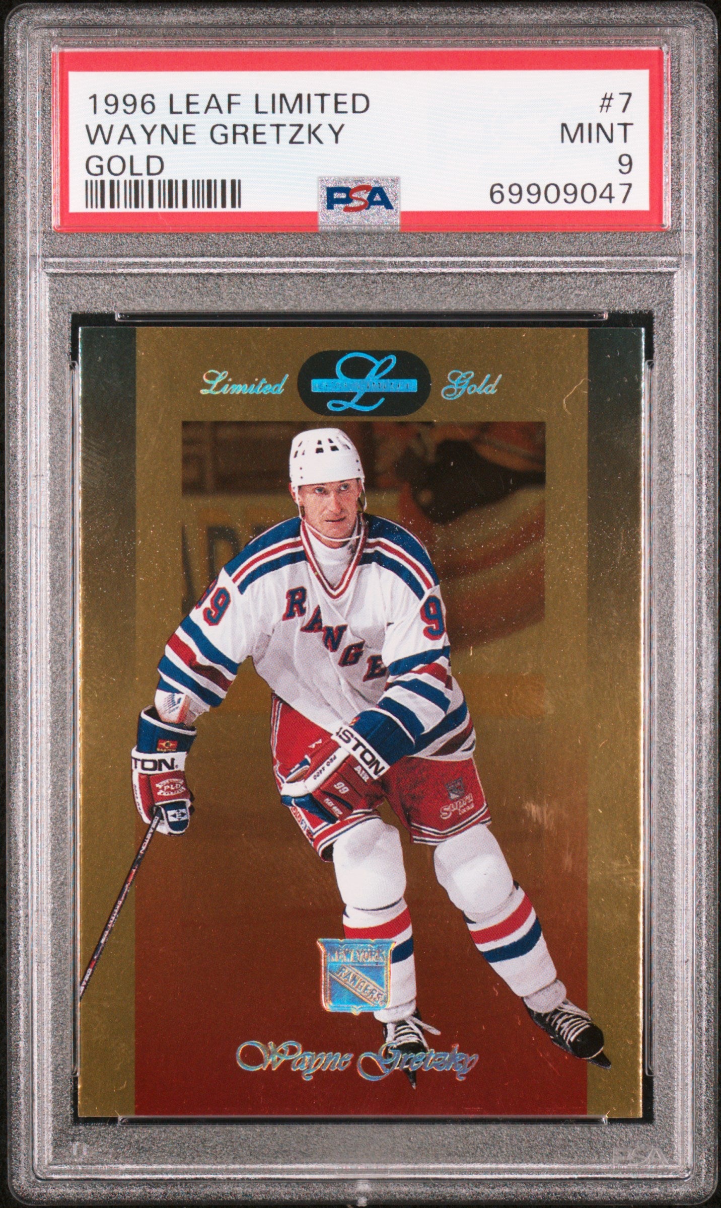 1996 Leaf Limited #7 Wayne Gretzky Gold PSA 9