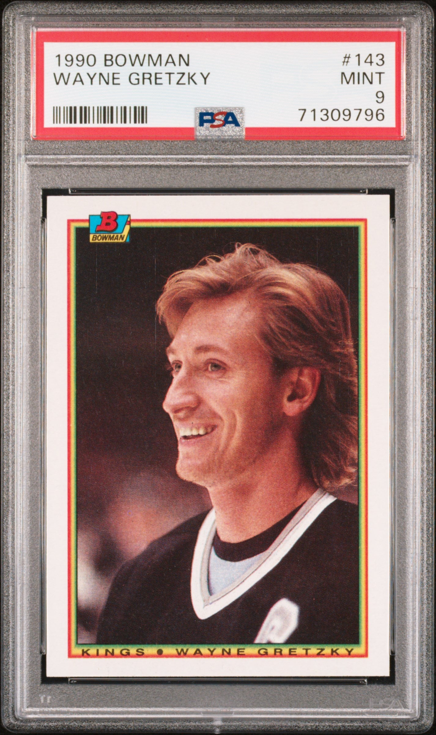 1990 Bowman #143 Wayne Gretzky PSA 9