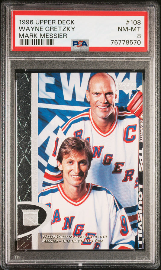 1996 Upper Deck #108 Wayne Gretzky PSA 8