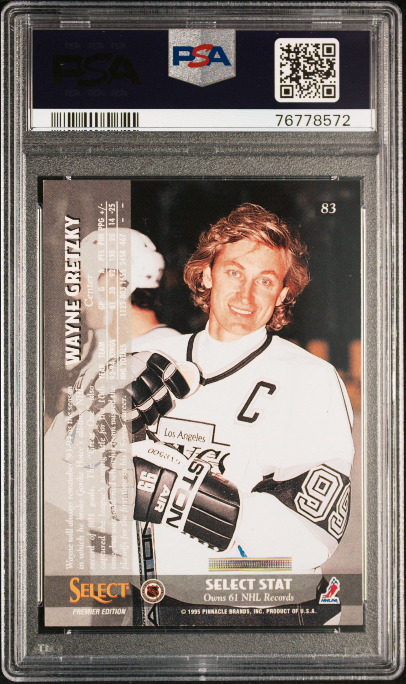 1994 Select #83 Wayne Gretzky PSA 7