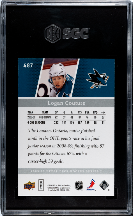 2009-10 Upper Deck #487 Logan Couture SGC 10