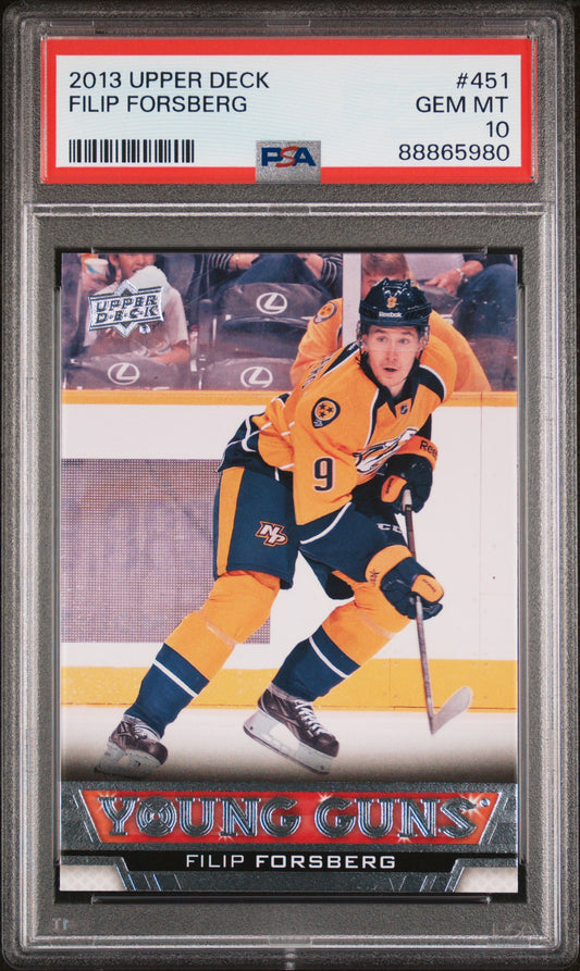 2013 Upper Deck #451 Filip Forsberg PSA 10