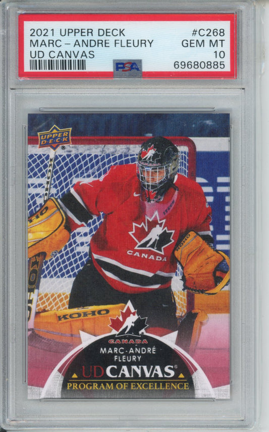 2021-2022 Upper Deck Ud Canvas #C268 Marc-Andre Fleury Ud Canvas PSA 10